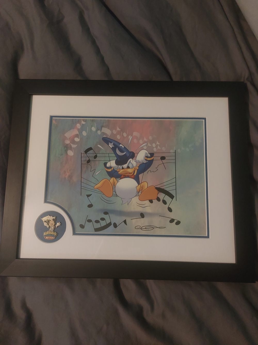 Disney Donald Duck Framed Music Art Print - Mickeys Philharmonic - With COA
